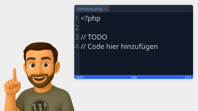 Individuellen Code in WordPress einbauen