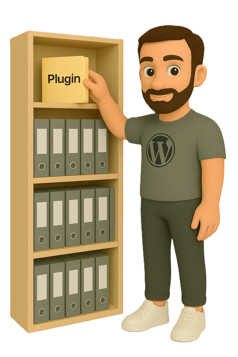 WordPress Entwickler mit Laptop